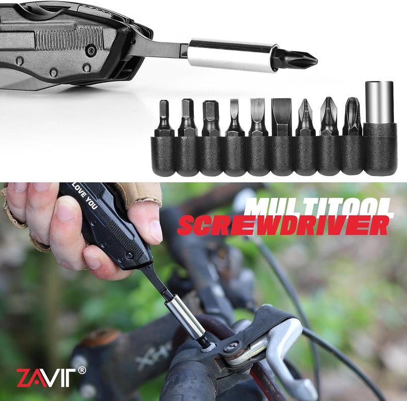 ZAVIT Gifts for Boyfriend Husband Him, Multitool Knife“I LOVE YOU”, Valentines Day Unique Gifts, Tools Gadgets Gifts for Him, Christmas Stocking Stuffers, Anniversary, Birthday Gift Ideas, Husband Gifts - Image 4